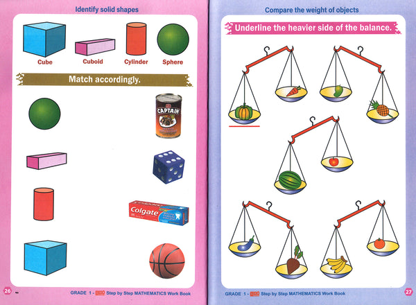 Grade 1 Step By Step Mathematics Work Book – My Store